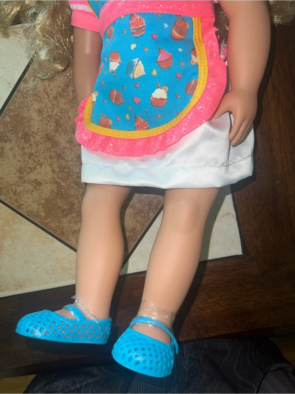 Ily Couture Cupcake Chef Dress-Up Set in Blue, Pink, White - Picture 3 of 5